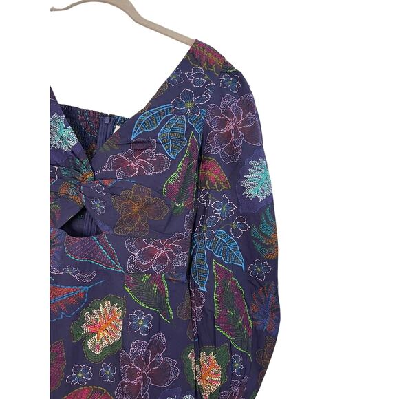 NWT Allison New York Flora Mini Dress in Navy Floral - 4 - Picture 2 of 13